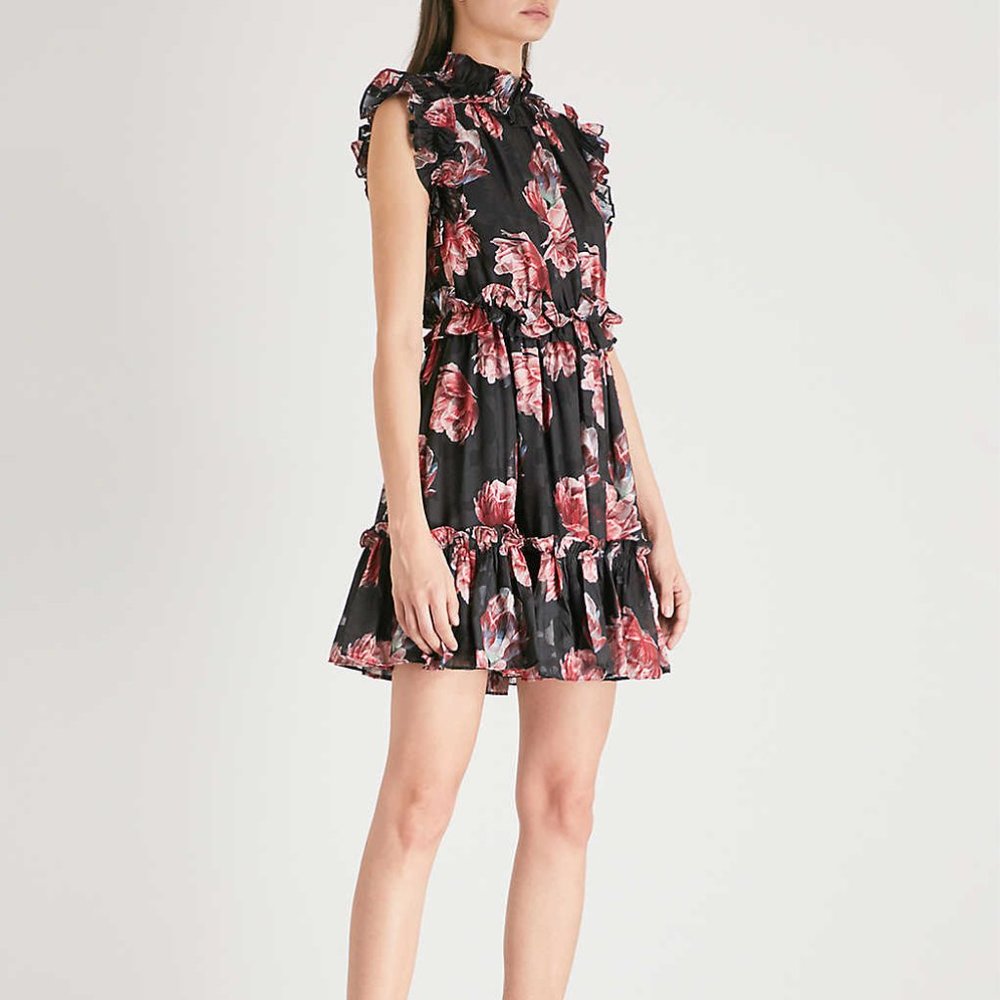 Ted Baker Fallonn Tranquility Ruffle Dress